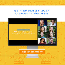 The FYI on Volunteers: Half-Day Online Training